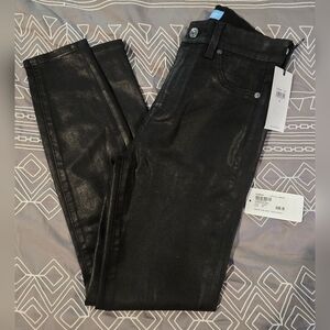 7 For All Mankind B(Air) Coated High Waist Ankle Skinny Size 26